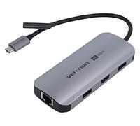 Hub TQHB USB 3.0 grigio Numero di porte: 6 0,15 m ABS, alluminio VENTION