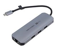 Hub TQLHB USB 3.0 PnP grigio Numero di porte: 9 0,15 m ABS, alluminio VENTION