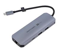 Hub TQMHB USB 3.0 PnP grigio Numero di porte: 9 0,15 m ABS, alluminio VENTION