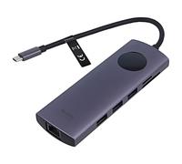 Hub TQUHB USB 2.0, USB 3.0 PnP grigio Numero di porte: 9 0,15 m VENTION