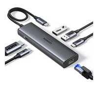 Hub Ugreen 6 en 1 USB-C HDMI 4K@60Hz 2xUSB-A 3.2 USB-C 3.2 RJ45 Gigabit PD 100W