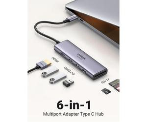 Hub Ugreen CM511 5 porte USB-C 5Gbps HDMI 4K Hub Ugreen CM511 5 porte USB-C 5Gbps HDMI 4K