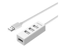 Hub Unitek 4 porte USB 2.0 480 Mbit/s modello Y-2146 compatto bianco