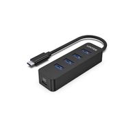 Hub Unitek 5 porte 5000 Mbit/s USB 3.2 Gen 1 modello uHUB Q4 Nero ABS