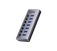 Hub UNITEK 7 porte USB 3.2 Gen 1 5000 Mbit/s H1314A01-EU alimentazione DC