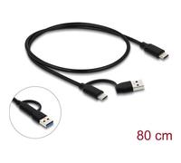 Hub USB 10 Gbps Delock 4 porte Thunderbolt USB-A e USB-C Nero