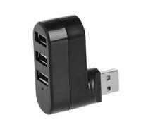 Hub USB 2.0 a 3 porte, Splitter USB | Design flessibile di rotazione dello splitter USB con 3 porte USB,Hub USB per telefoni cellulari Fotocamere digitali Fotocamere HD Videocamere digi