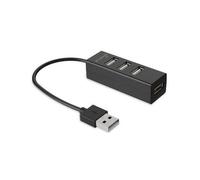 Hub USB 2.0 a 4 porte Mediarange MRCS502 grigio Plug and Play compatto da 65 mm