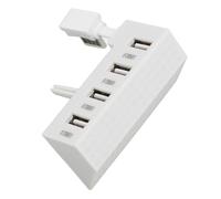 Hub USB 2.0 a 4 Porte per Console di Gioco, Trasferimento Dati Sincronizzato, Adattatore per Console di Espansione Splitter USB, Esperienza di Gioco Migliorata, Bianco