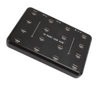Hub USB 2.0, Hub USB a 16 porte, Duplicatore per test del disco Flash U Copiatrice Splitter USB 2.0 alimentato per Lettore di schede Scheda di memoria Disco rigido