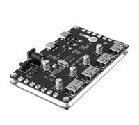 Hub USB 2.0 Multiplo Splitter Adattatore di Alimentazione 4 Porte Espansore Multiplo 2.0 con Interruttori di Alimentazione LED per PC Laptop Computer Uso