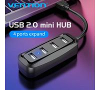 Hub USB 2.0 VENTION con 4 porte, suddivisore USB con interruttore, per computer portatile, PC, stampante, lettore di schede, mouse, nero, adattatore OTG multiuso 0,15 m,0,5 m,1 m,1 HUB USB da 0,15 m +