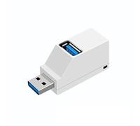 Hub USB 3.0/2.0 Adapter Extender Mini Splitter 3 Porte ad alta velocità U disk Reader for Pc Accessori for telefoni cellulari portatili (Color : White, Type : USB3.0)