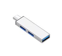 HUB USB 3.0 3 in 1 Adattatore multi splitter HUB USB C ad alta velocità USB 3.0 OTG a 3 porteAccessori(B- Type C TO 3USB)