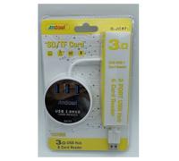 HUB USB 3.0 3 PORTE LETTORE SCHEDE CONNESSIONE USB PER PC WINDOWS MAC OS Q-JC87