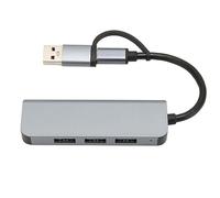 Hub USB 3.0 4 in 1, hub da USB C a USB 3.0 con trasferimento dati a 5 Gbps, adattatore multiporta per laptop, dongle extender splitter USB compatibile con Linux, Chrome OS,