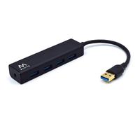 HUB USB 3.0 4 PORTE EWENT EW1136 NERO MULTIPRESA USB 3.1