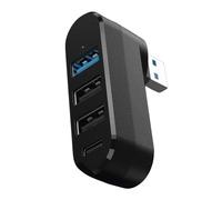 Hub USB 3.0 a 4 porte 180 ° girevole USB Splitter con 3 porte USB 1 porta dati alimentata USB C Extender USB per laptop