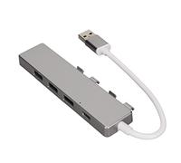 Hub USB 3.0 a 4 Porte, Adattatore Multiporta Hub USB Ad Alta velocità con 1 USB 3.0, 3 USB 2.0, 1 Porta di Alimentazione USB C, Supporto della Funzione OTG (Gray)
