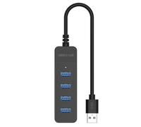Hub USB 3.0 a 4 porte | Adattatore multiporta USB | Trasmissione rapida USB 3.0 Splitter 4 porte USB Expander Plug and Play per laptop, flash drive, stampante, fotocamera, tastiera,