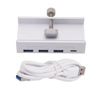 Hub USB 3.0 a 4 porte con trasferimento dati da 5 Gbps, docking station desktop in alluminio per PC, adattatore splitter multi-hub con