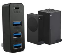 Hub USB 3.0 a 4 porte per Xbox Series X|S, adattatore di espansione splitter USB ad alta velocità da 5 Gbps per Xbox Series Accessori per dischi rigidi esterni, cuffie wireless e altro
