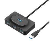 HUB USB 3.0 A 4 Porte - Porte SuperSpeed USB 3.0 Hub Powered | Extensore Splitter con 4 porte - Adattatore portatile portatile ad alta velocità e design compatto per The The The