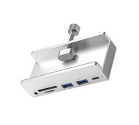 Hub USB 3.0 a 6 porte 5 Gbps, supporto per trasferimento dati, scheda SD TF e adattatore a morsetto USB AUX da 3,5 mm per PC portatile
