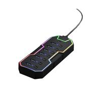 Hub USB 3.0 Ad Alta Velocità 5Gbps con Interruttori di Alimentazione Individuali e Indicatori LED Hub USB 3.0 per Laptop PC
