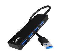 Hub USB 3.0 Adattatore, Qhou Adattatore 4 in 1 Ultra Slim Dati USB A con 4 Porte USB 3.0 per MacBook Pro/Air, iPad Pro/Air, Surface Go, XPS, Pixelbook e Altri Dispositivi Tpye A