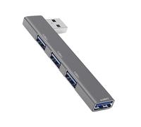 Hub USB 3.0, Adattatore USB a 4 porte, Trasferimento dati veloce, Hub USB 4 porte, Hub USB 3.0 multiplo, Extender USB per laptop, tastiera,