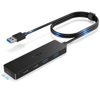 Hub USB 3.0 con 2 Porte USB C e 2 USB A 5Gbps Sdoppiatore USB con Cavo Lungo