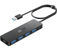 Hub USB 3.0 Con 5 Porte, Sdoppiatore Multi USB 3.0 Adattatore USB Alta Velocità