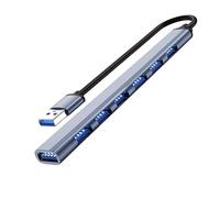 Hub USB 3.0 con 7 porte, hub USB 3.0 in alluminio splitter Extender per laptop, PC, MacBook, Mac Pro, Mac Mini, iMac, Surface Pro e altri