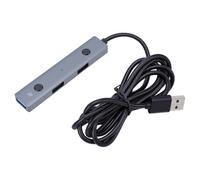 Hub USB 3.0 con Funzione di Input Vocale AI | Supporta 57 lingue, struttura in alluminio resistente, funziona con PC e tablet, perfetto per l\'uso in classe