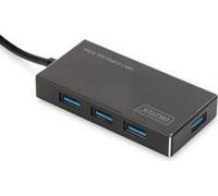 HUB USB 3.0 DIGITUS 4 PORTE CON ALIMENTATORE ALLOGGIAMENTO IN ALLUMINIO NEW