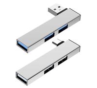 Hub USB 3.0 | Estensione porta Hub USB 3.0 per laptop | Splitter USB 3.0 a 3 porte, estensione USB portatile a dissipazione rapida del calore con 5 Gbps ad alta velocità in