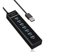 Hub USB 3.0, hub dati USB a 7 porte splitter per laptop, PC, MacBook, Mac Pro, Mac Mini, altri dispositivi USB, 1,2 m (1 porta 3.0 + 6 porte 2.0)