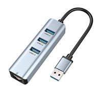 Hub USB 3.0 HUB Tipo C a Ethernet Adattatore di Rete 1000 Mbps RJ45 USB-c 4 in 1 con 3 USB 3.0 Splitter USB Hub USB