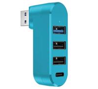 Hub USB 3.0, hub USB Splitter USB,Splitter USB per hub USB a 4 porte - Espansione USB Splitter USB ruotabile Espansione USB 3.0 Splitter Stazione adattatore USB per espansione porta USB multipla