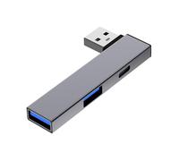 Hub USB 3.0 in alluminio Splitter USB Extender USB A Tipo C+USB3.0+USB2.0 Port Hub Adattatore per la connettività di velocità