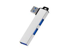Hub USB 3.0 leggeri con 1 porta USB 3.0 e 2 porte USB 2.0, ideali per viaggi e uso quotidiano guscio in lega di alluminio