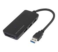 Renkforce 3 Porte Hub USB 3.0 Con lettore di schede SD incorporato Nero