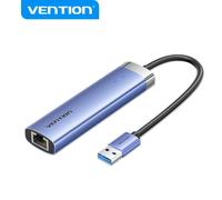 Hub USB Vention TGFSB 3xUSB 3.0/RJ45/USB-C PD in lega di alluminio 5 Gbps