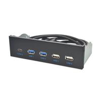 Hub USB 3.1 Gen2 da 5,25 pollici con pannello frontale, 2 porte USB 3.0+2 porte