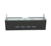 Hub USB 3.1 Sul Pannello Frontale da 5,25 Pollici 4 Porte USB 3.1 TIPO A Supporto USB 3.1 Gen 2 10 Gbps Hub Plug and Play Sul Pannello Frontale per Accessori Professionali