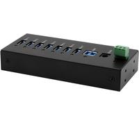 HUB USB 3.2 a 7 porte Gen1 incl. cavo USB incl. cavo USB, montaggio a parete su guida DIN K NEW