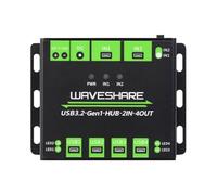 Hub USB 3.2 di grado industriale commutabile, due host, estensibile, 4 porte USB, 2 in 4 uscite, più protezioni, hub USB di livello industriale, hub USB con porte