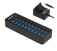 Hub USB 3.2 Gen 1 [10-Porte] da 60W con interruttori di alimentazione individual