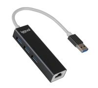 Hub USB 3.2 Gen 1 Alámbrico IGG319260 con Ethernet 1 RJ-45 Negro